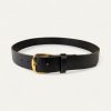 ceinture noire boucle or