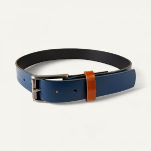 Boreas leather belt – Blue