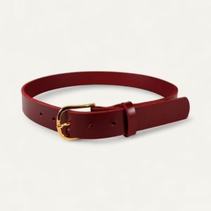 Abelia leather belt – Red